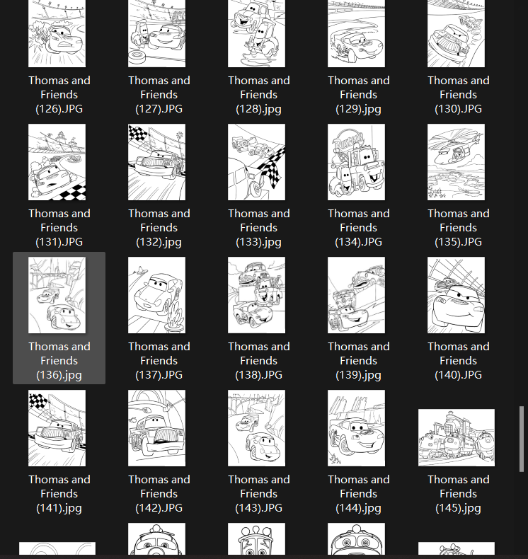 Printable Coloring Pages – Cute Thomas (169 Sheets)
