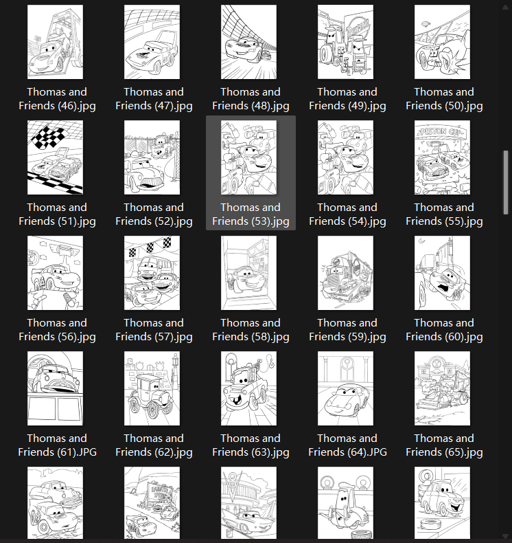 Printable Coloring Pages – Cute Thomas (169 Sheets)